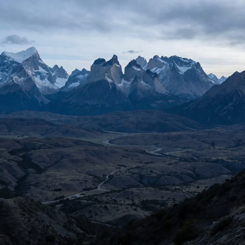 Dominio esquiable amplio en Las Leñas con nieve polvo y picos andinos al fondo